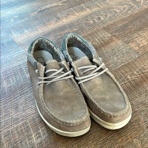 Hey Dude brown suede shoes